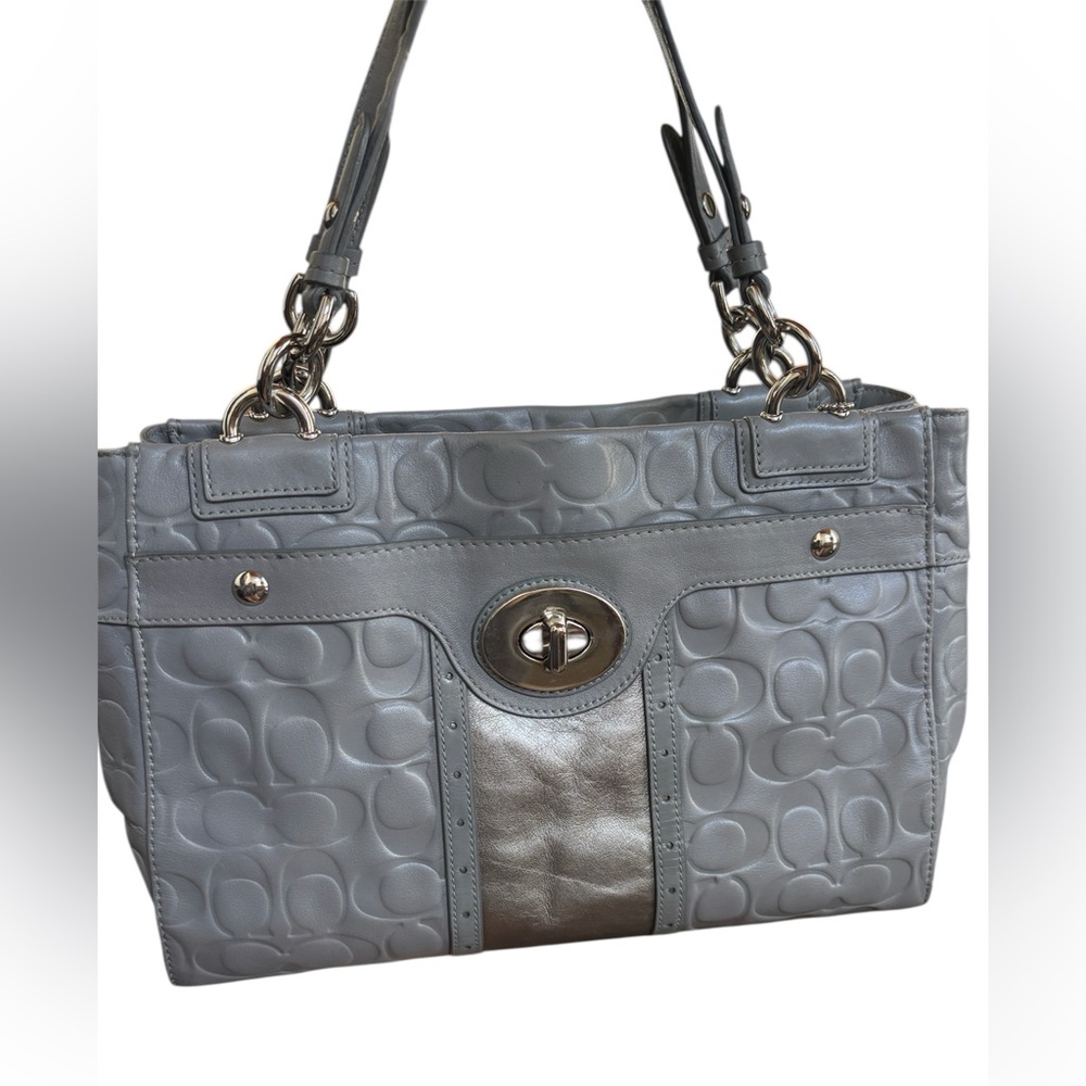 Vintage Grey Coach Purse